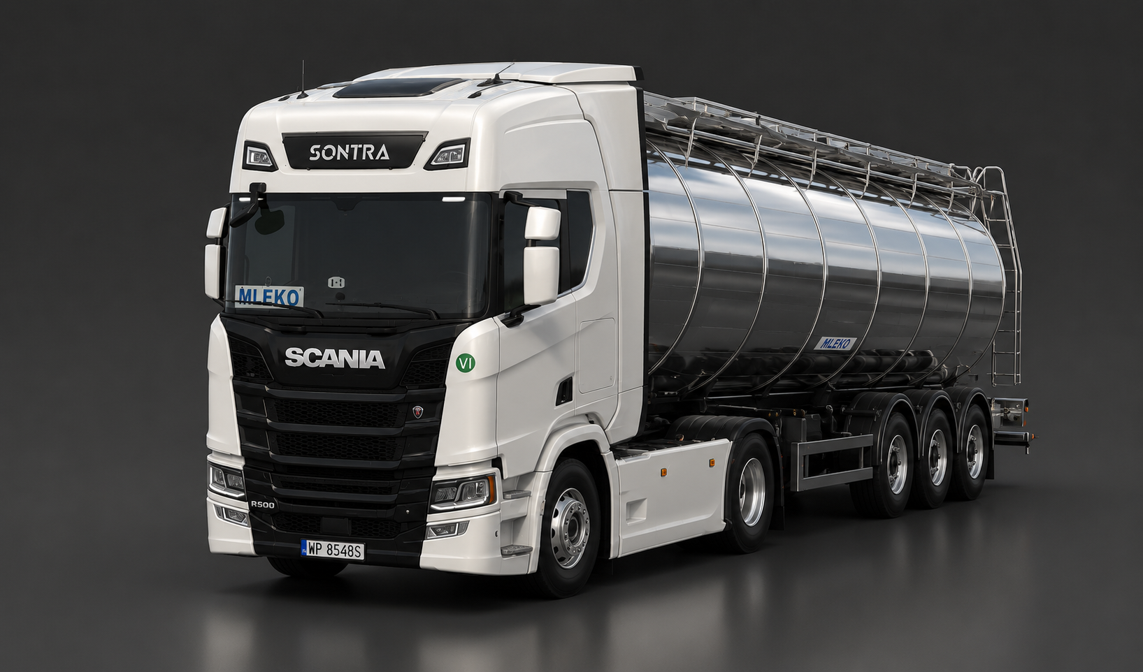Sontra — Scania R500 z cysterną spożywczą